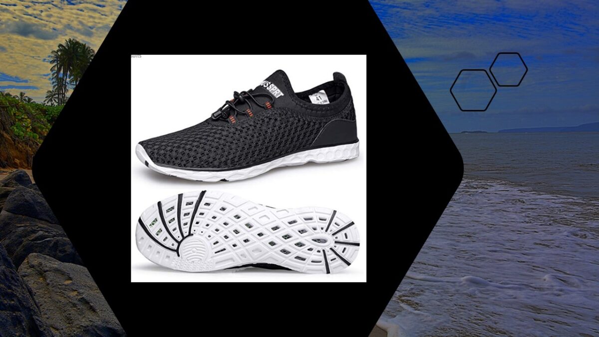 DOUSSPRT Men's Water Shoes Quick Drying Sports Aqua Shoes