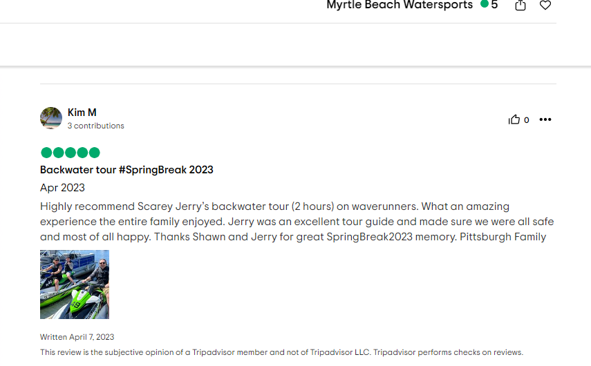 Water Sports Myrtle Beach review