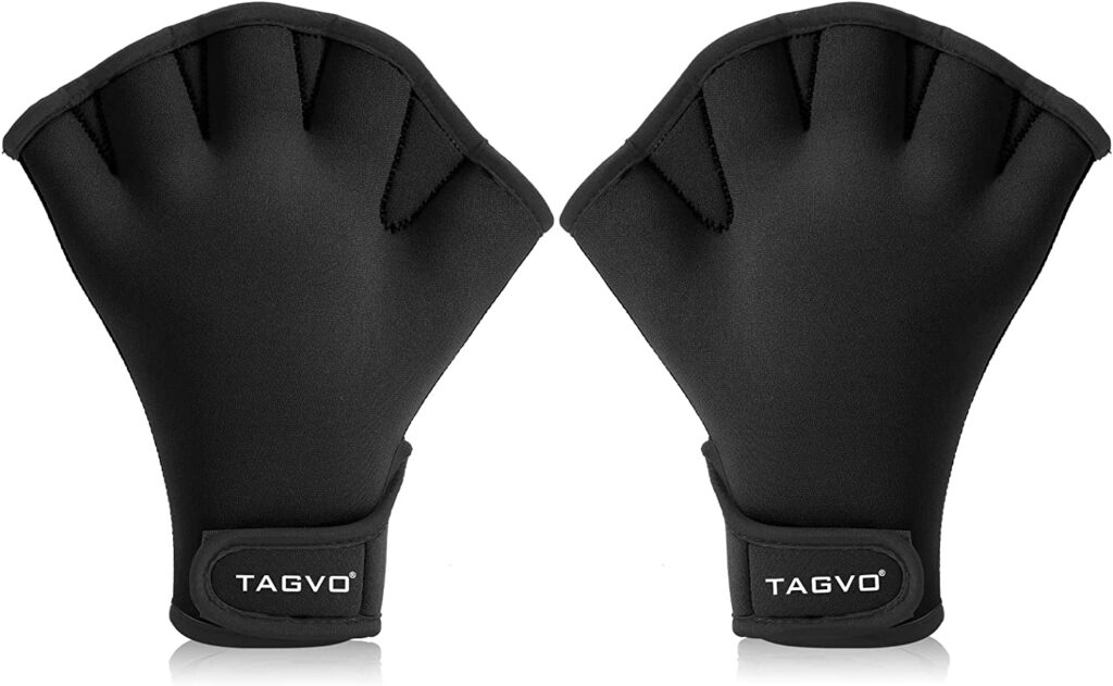 webbed swimming gloves