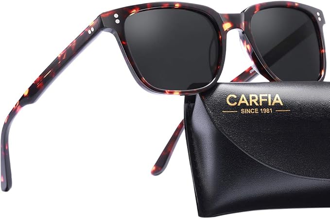 CARFIA Acetate Polarized Sunglasses for Women