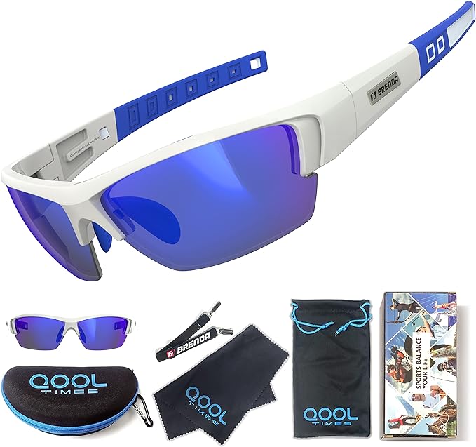 QOOL TIMES Living out your Polarized Fish Sunglasses for Men Women