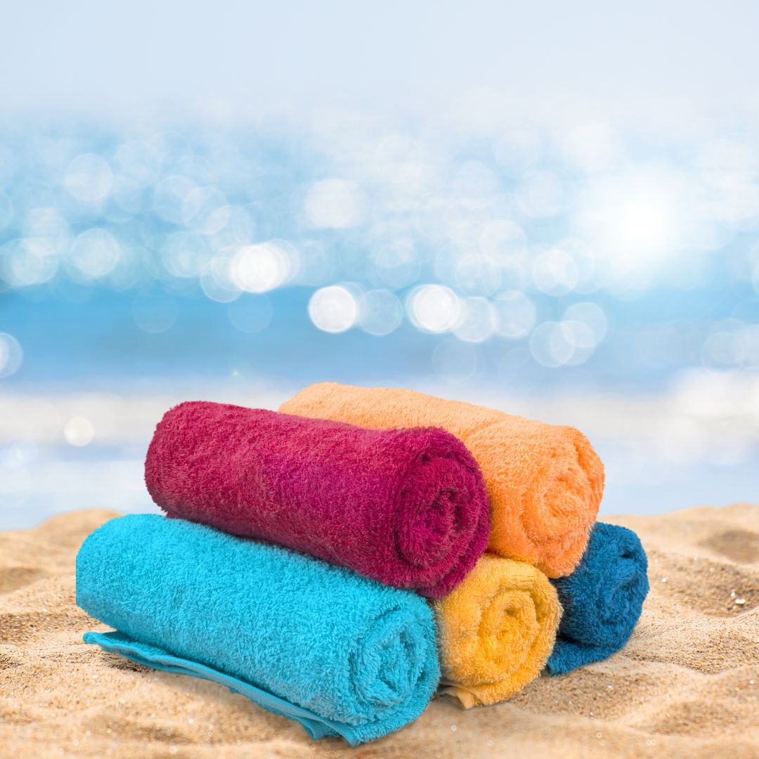 How to Roll a Beach Towel Best Way to Fold Beach Towel to Save Space