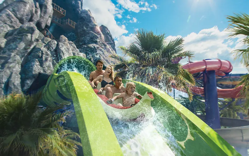 Can you wear water shoes at Volcano Bay
