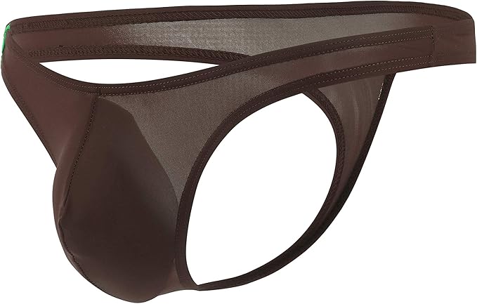 Men Brown And Tan Bikini With Matching Bucket Hat