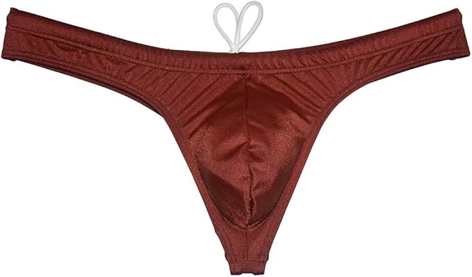 Men Brown And Tan Bikini With Matching Bucket Hat