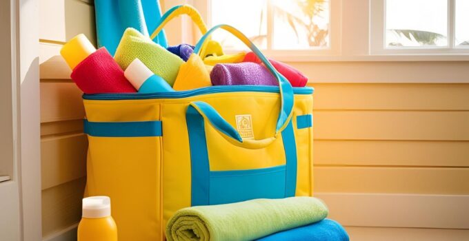 how to store beach bags