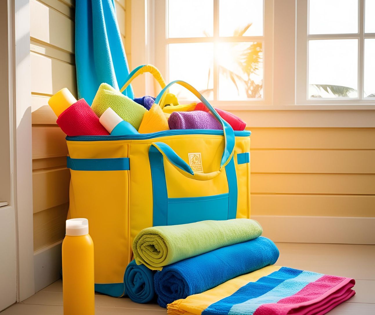 how to store beach bags