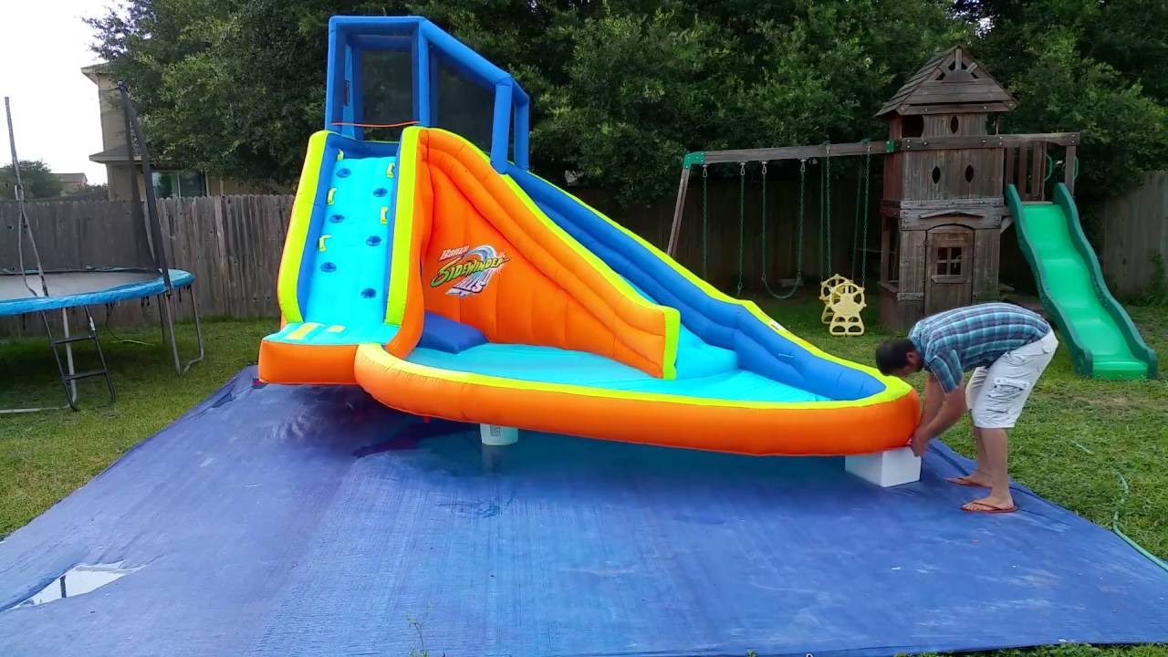 how to clean an inflatable water slide