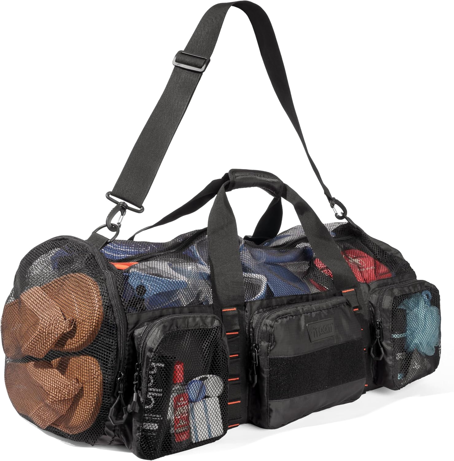 Fitdom 90L Large Mesh Duffle Bag for Scuba Dive
