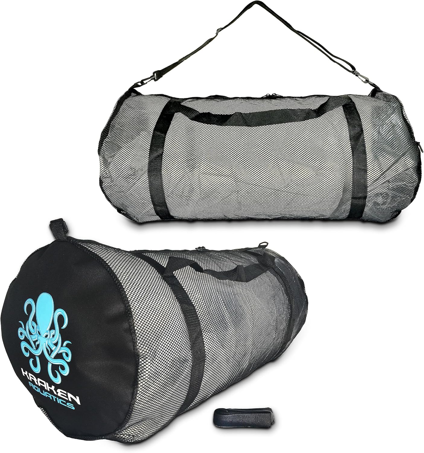 Kraken Aquatics Mesh Duffle Bag with Shoulder Strap